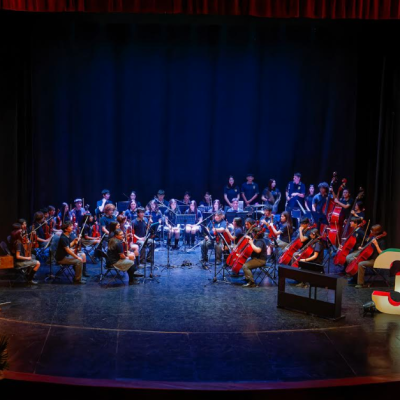 LINARES: Encuentro comunal 2025 de orquestas juveniles en Aniversario Colegio Alborada.
