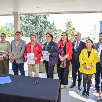 Subsecretaría de Prevención del Delito y Gore Maule firman convenio para fortalecer seguridad regional con IA.