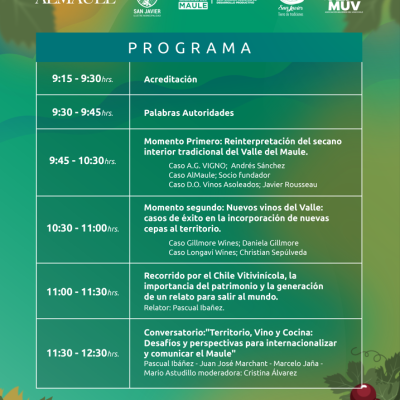 Diálogos Creativos: el Maule reúne al vino, el territorio y la innovación en seminario internacional.