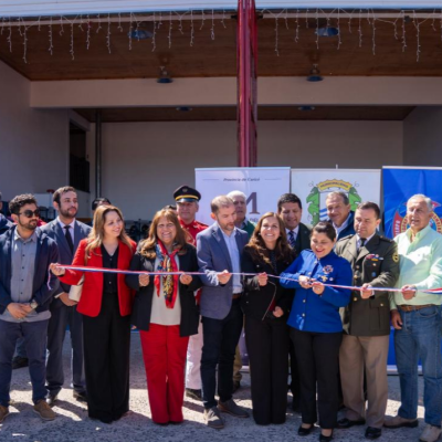 Hualañé: Gobierno del Maule inaugura moderno cuartel de Bomberos y reductores de velocidad