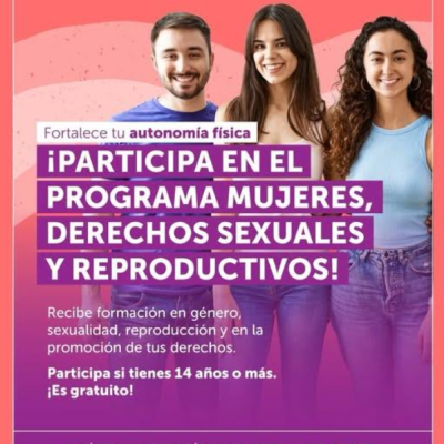 SernamEG Maule invita a inscribirse en cursos del Programa Mujeres Derechos sexuales y reproductivos.