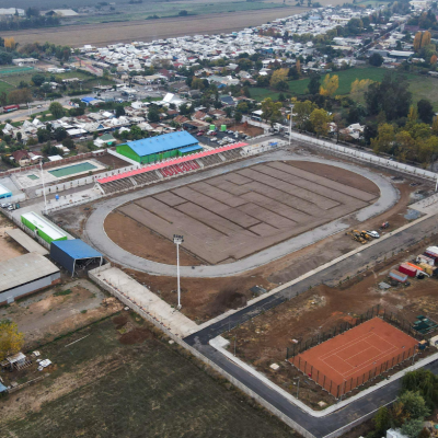 Complejo Deportivo Colbún alcanzó más del 90% de avance de obras gracias a recursos del GORE Maule.