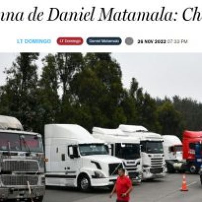 Columna De Daniel Matamala, En La Tercera, Por Paro De Camioneros: Chantaje