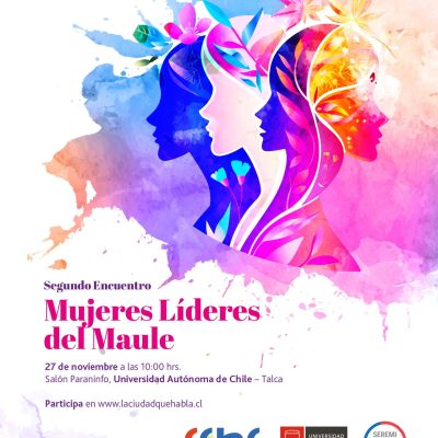 Abren postulaciones a premio Mujeres Líderes del Maule, inscripciones hasta el 14 de noviembre.