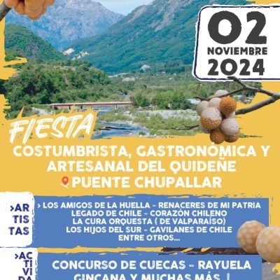 CRDP: “Fiesta Costumbrista, Gastronómica y Artesanal del Quideñe” en Chupallar