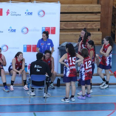 Equipos maulinos iniciaron participación en Nacional de básquetbol U-17 de los JDE.