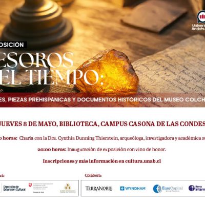 Exposición “Tesoros del tiempo”: fósiles, piezas prehispánicas y documentos históricos del Museo Colchagua”.